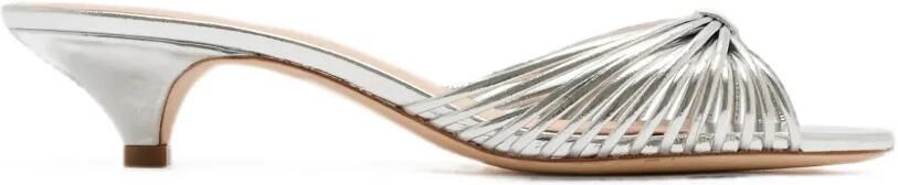 Loeffler Randall Dixie sandalen met hak Zilver