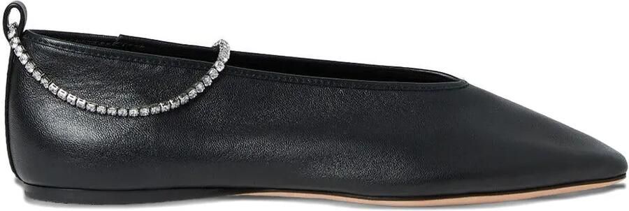 Loeffler Randall Emery ballerina's met kristallen bandje Zwart