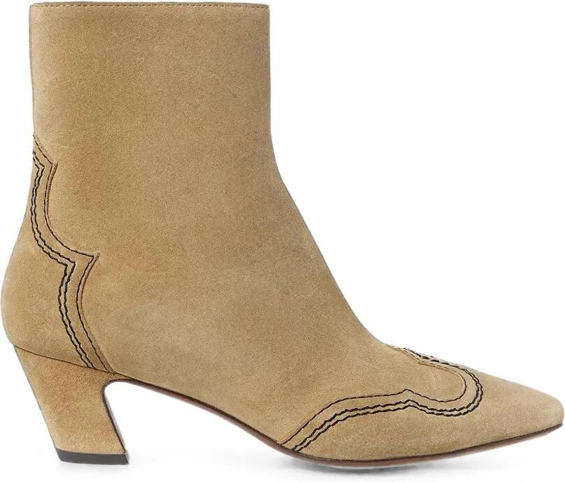 Loeffler Randall Harlan suède enkellaarzen Beige