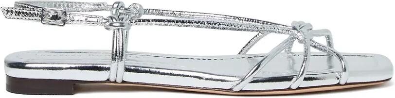 Loeffler Randall Karly sandalen met metallic effect Zilver
