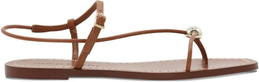 Loeffler Randall Lara leren sandalen Bruin