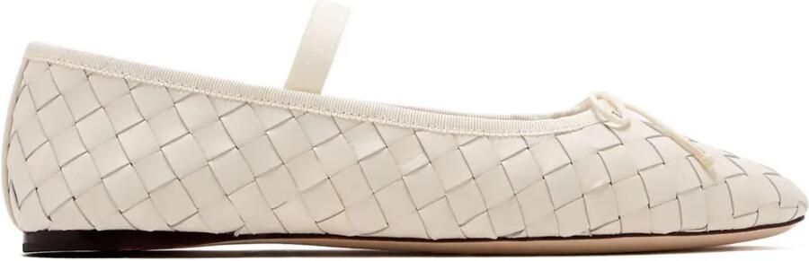 Loeffler Randall Leonie geweven ballerina's Beige