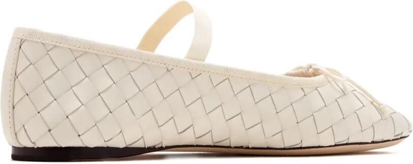 Loeffler Randall Leonie geweven ballerina's Beige - Foto 4