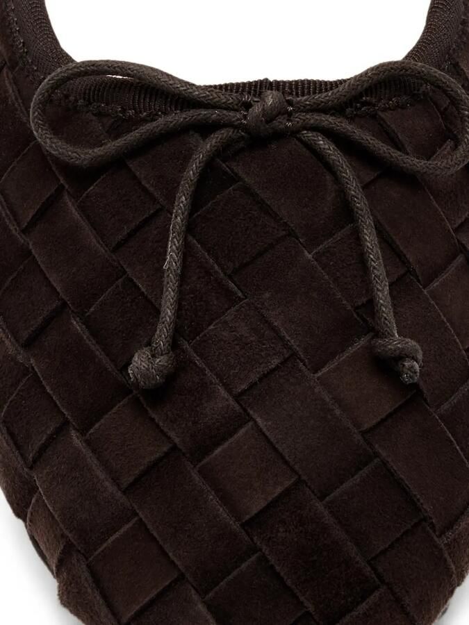 Loeffler Randall Leonie geweven ballerina's Bruin - Foto 2
