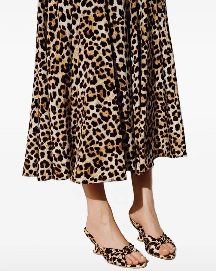 Loeffler Randall Marsy sandalen met luipaardprint Beige - Foto 3