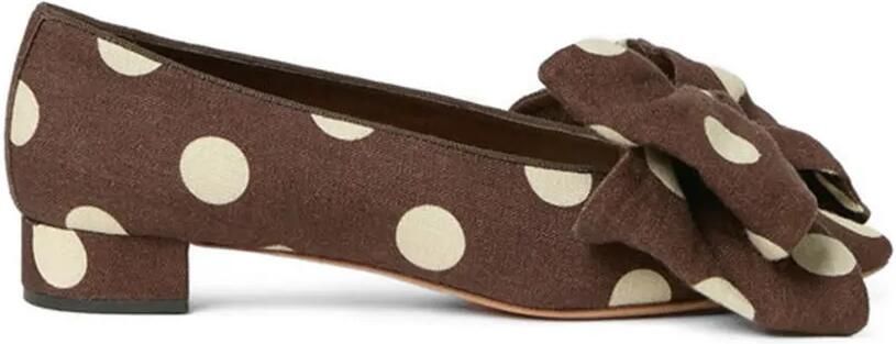 Loeffler Randall Noa ballerina's met stippen Bruin