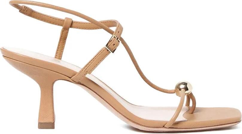 Loeffler Randall Triana sandalen met bal-detail Beige
