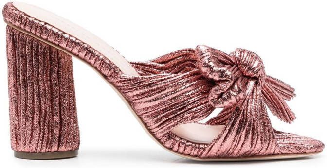 Loeffler Randall Penny sandalen met strikdetail Roze