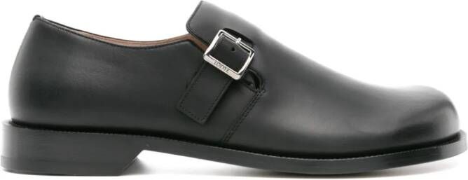 LOEWE Campo leather monk shoes Zwart