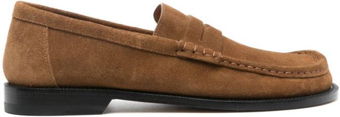 LOEWE Campo suède loafers Bruin