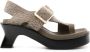 LOEWE Ease 90mm suède sandalen Groen - Thumbnail 1