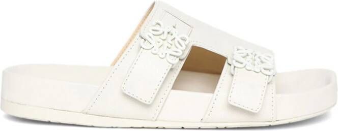 LOEWE Ease slippers van geitenleer Beige