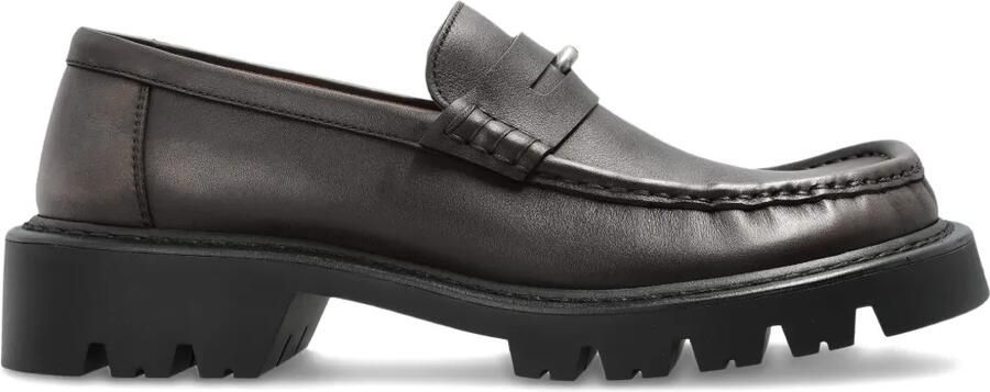 LOEWE 50 mm loafers met chunky zool Bruin