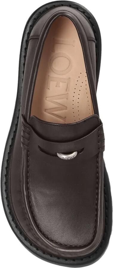 LOEWE 50 mm loafers met chunky zool Bruin - Foto 3