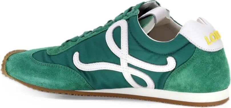 LOEWE Ballet Runner 2.0 in nylon and calfskin sneakers Groen - Foto 3
