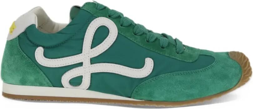 LOEWE Ballet Runner 2.0 in nylon and calfskin sneakers Groen - Foto 4
