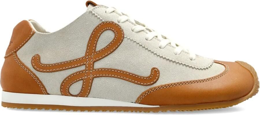 LOEWE Ballet Runner 2.0 leren sneakers met logo Beige