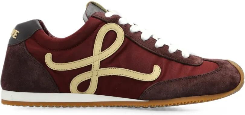 LOEWE Ballet Runner 2.0 nylon en suède sneakers Rood