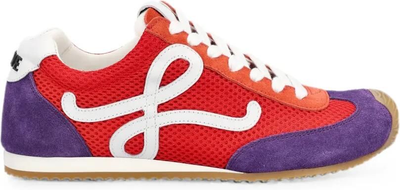 LOEWE Ballet Runner 2.0 sneakers met suède vlakken Rood