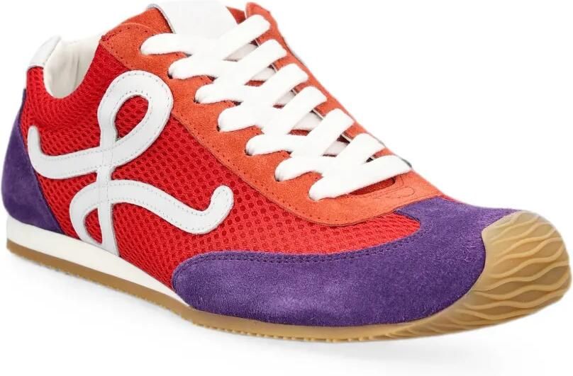 LOEWE Ballet Runner 2.0 sneakers met suède vlakken Rood - Foto 2