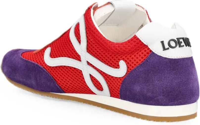LOEWE Ballet Runner 2.0 sneakers met suède vlakken Rood - Foto 3