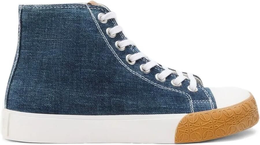 LOEWE Bloc denim sneakers Blauw