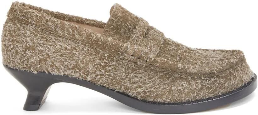 LOEWE Campo loafer in brushed suede Bruin