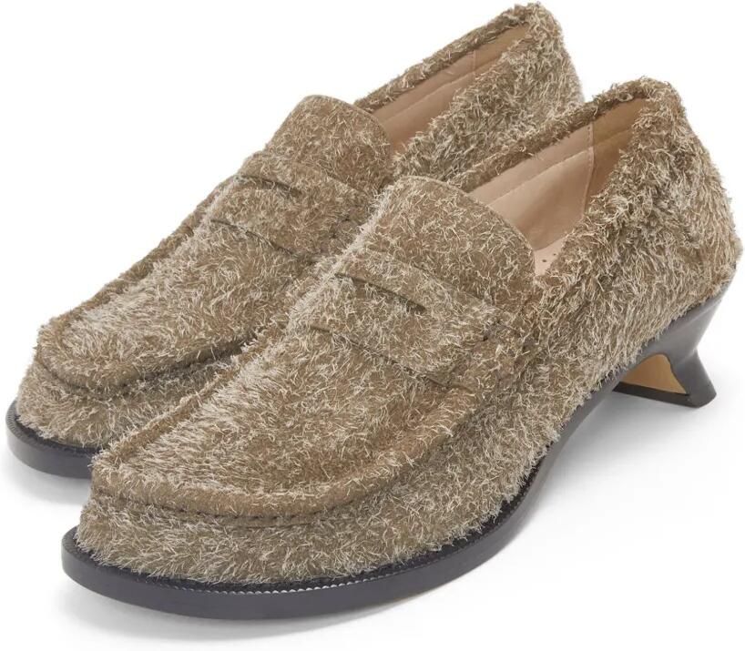 LOEWE Campo loafer in brushed suede Bruin - Foto 3