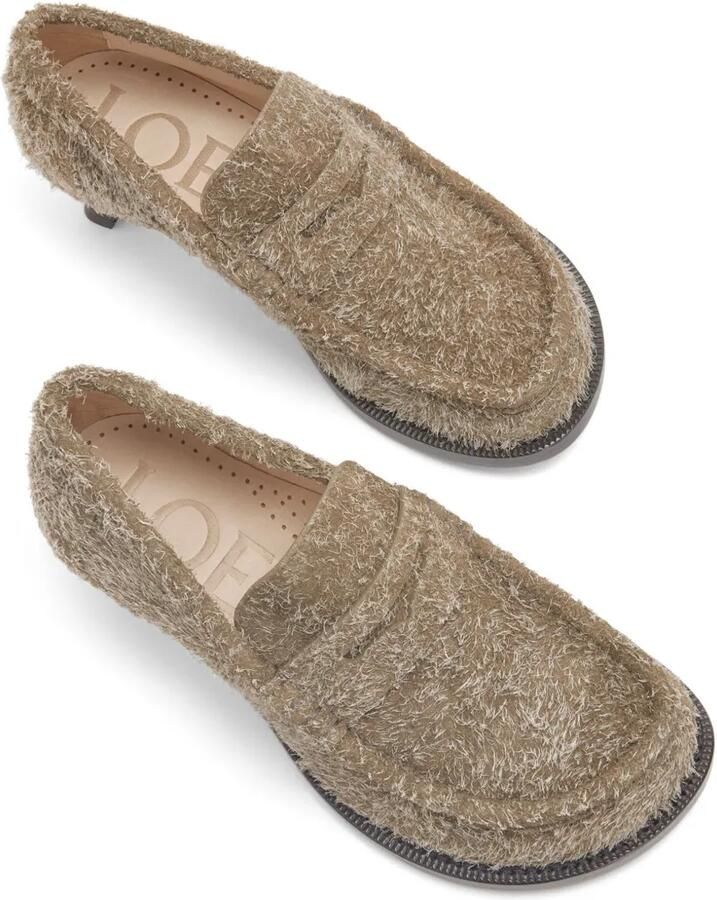 LOEWE Campo loafer in brushed suede Bruin - Foto 2