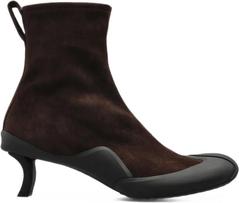 LOEWE Dive bootie in stretch suede Bruin