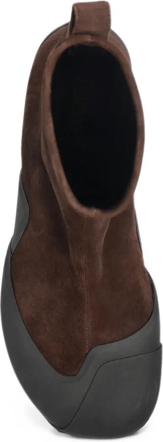 LOEWE Dive bootie in stretch suede Bruin - Foto 5