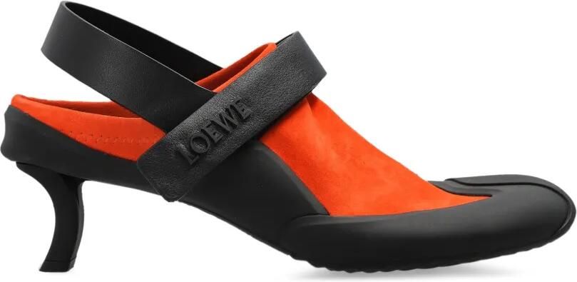 LOEWE Dive pumps met klittenband Oranje