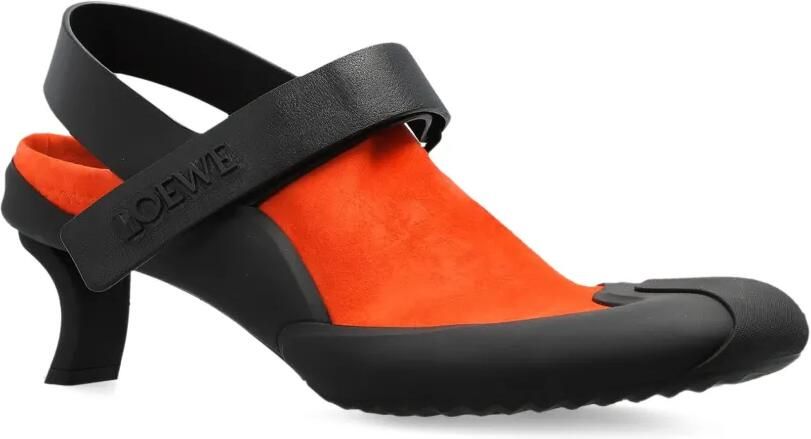 LOEWE Dive pumps met klittenband Oranje - Foto 5