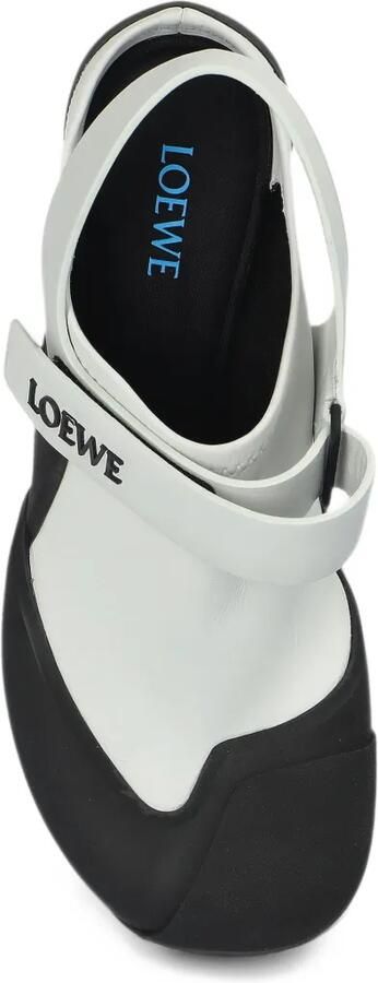 LOEWE Dive slingback in stretch-calfskin pumps Wit - Foto 5