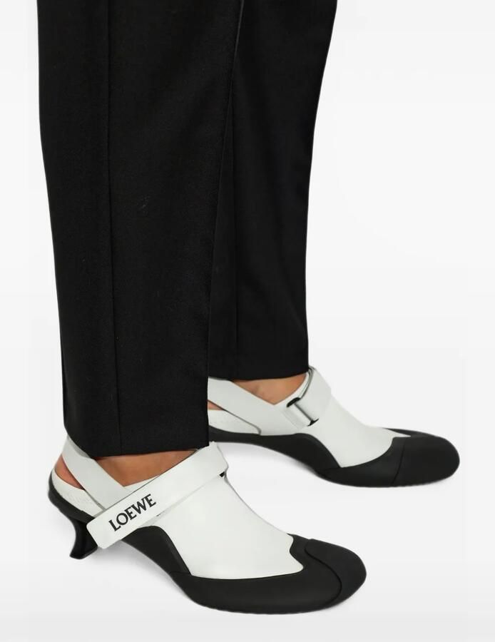 LOEWE Dive slingback in stretch-calfskin pumps Wit - Foto 2