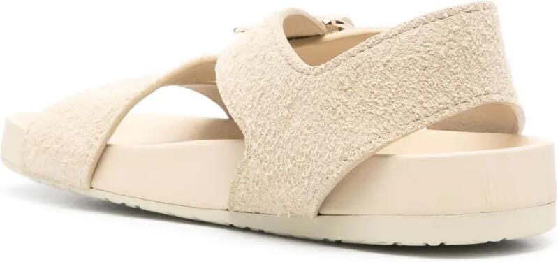 LOEWE Ease suède sandalen Beige - Foto 4