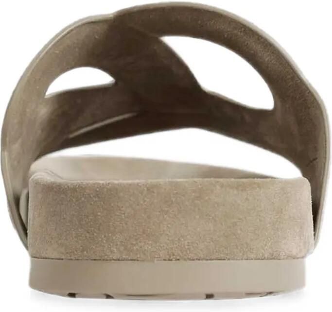 LOEWE Ease suède sandalen met monogram Beige - Foto 2