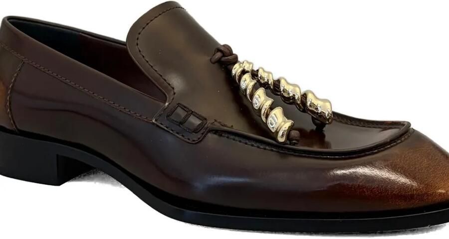 LOEWE Edge loafers met kwastje Bruin