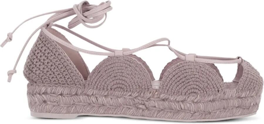 LOEWE Espadrilles met veters Paars