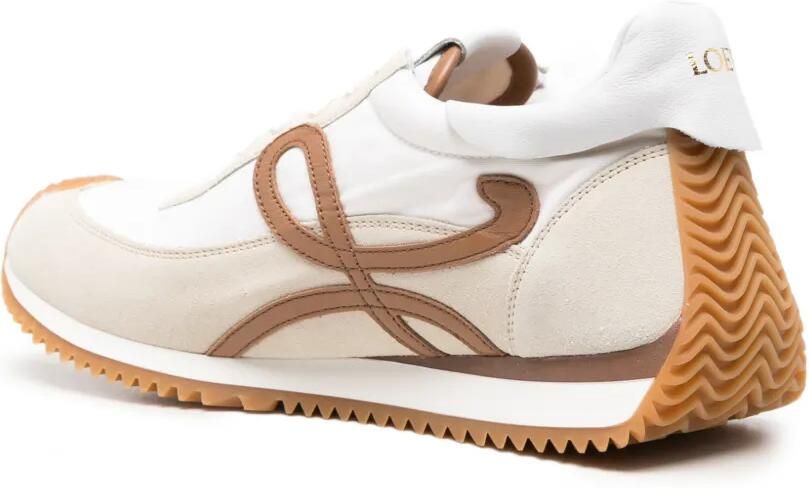 LOEWE Flow Runner 2.0 nylon en suède sneakers Wit - Foto 3