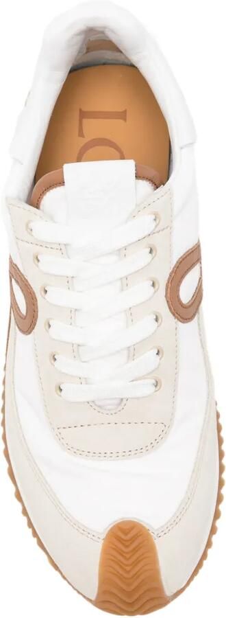 LOEWE Flow Runner 2.0 nylon en suède sneakers Wit - Foto 4