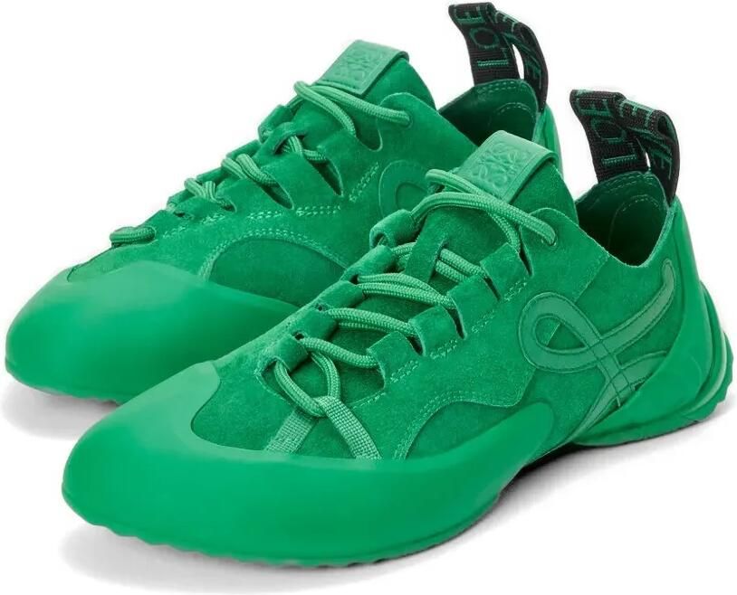 LOEWE Grip sneakers van suède kalfsleer Groen - Foto 3