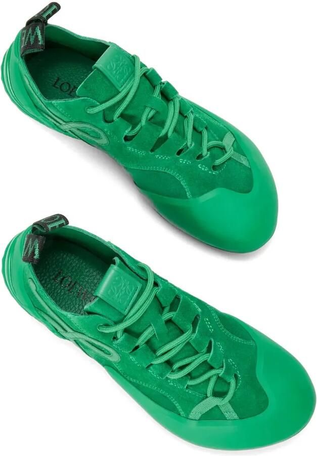 LOEWE Grip sneakers van suède kalfsleer Groen - Foto 2