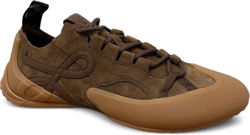 LOEWE Grip suède sneakers Bruin