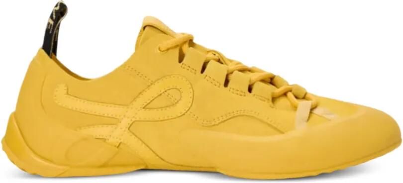 LOEWE Grip suède sneakers Geel