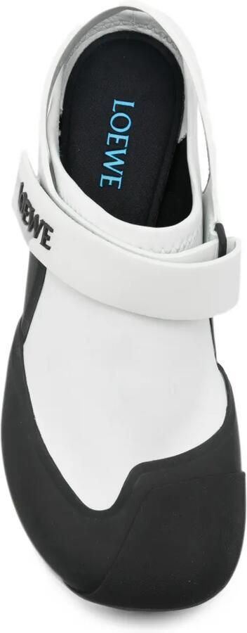 LOEWE Pumps met klittenband en logo Wit - Foto 4