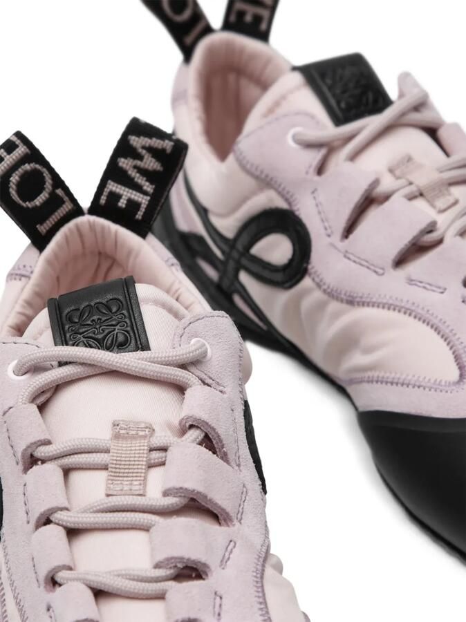 LOEWE Nylon sneakers met logo-patch Roze - Foto 2