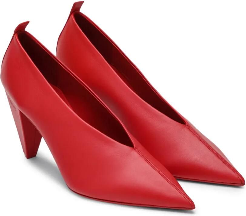 LOEWE Origami Cubic lamsleren pumps Rood - Foto 3