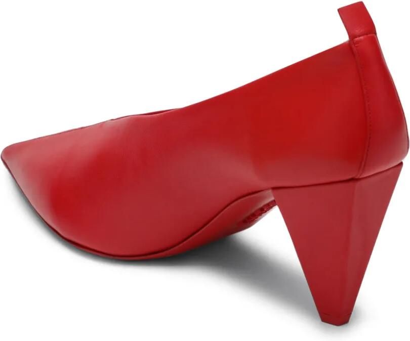 LOEWE Origami Cubic lamsleren pumps Rood - Foto 4
