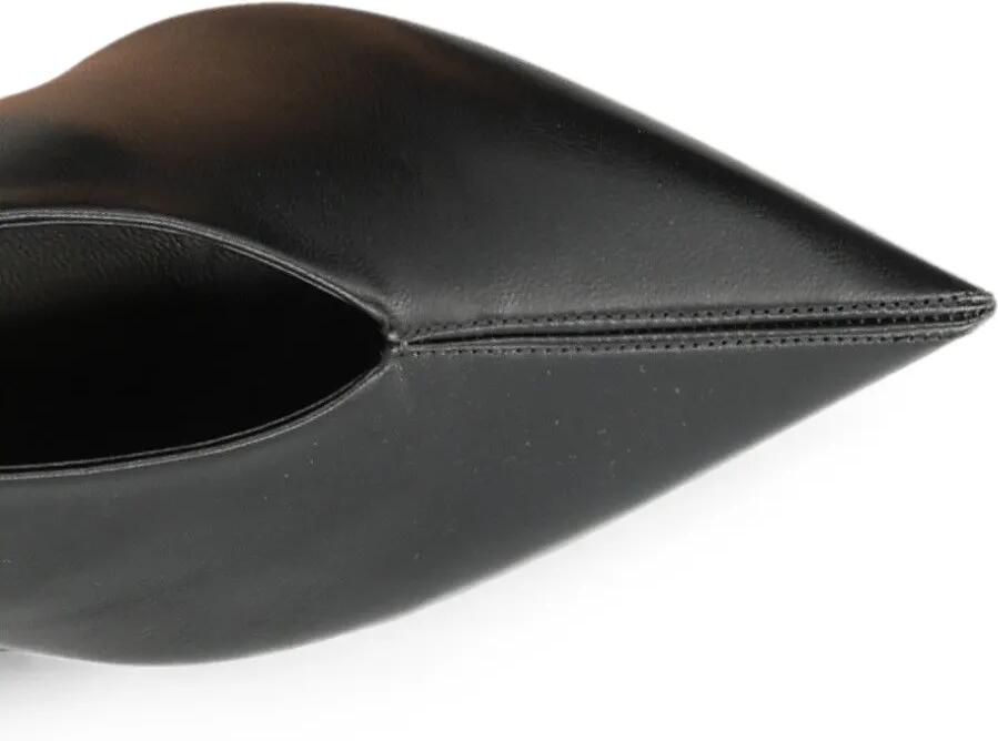LOEWE Origami Cubic lamsleren slingback pumps Zwart - Foto 2